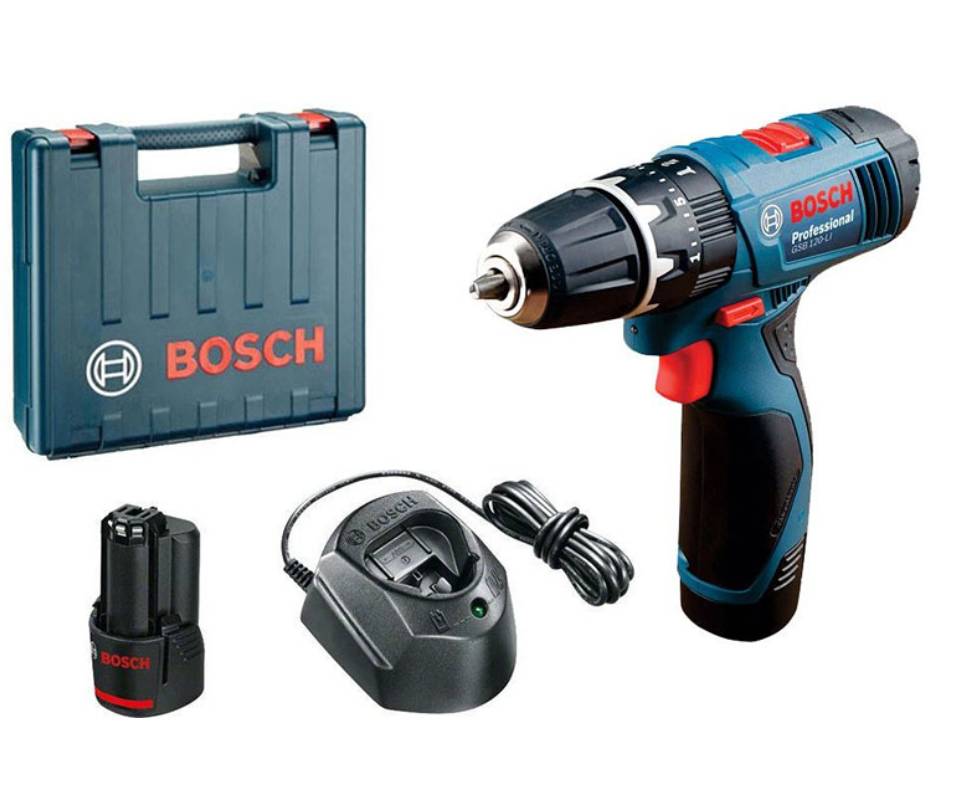 สว่านไร้สาย BOSCH -#GSB 120-LI (แบตเตอรี่ 1 ก้อน)