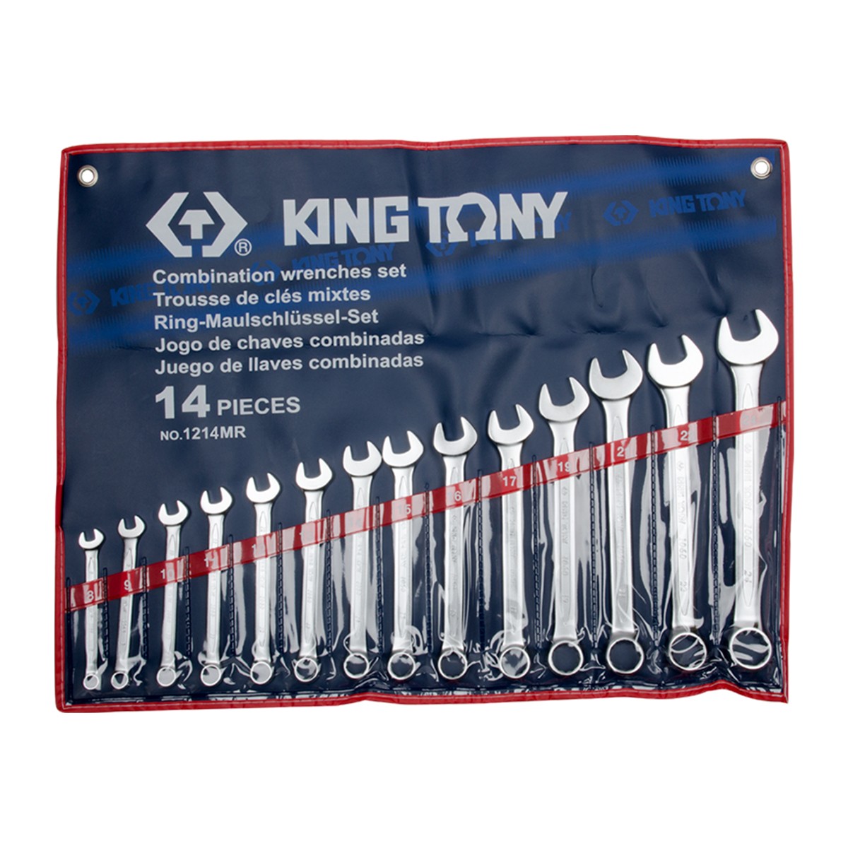 ประแจรวมชุด 14 ตัว-ชุด KINGTONY (10-32 mm) #1214MR